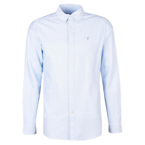 Camicia Uomo con fantasia a righe Celeste Barbour- Francavilla Moda